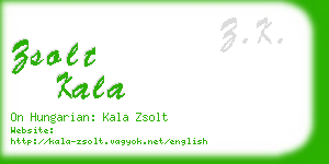 zsolt kala business card